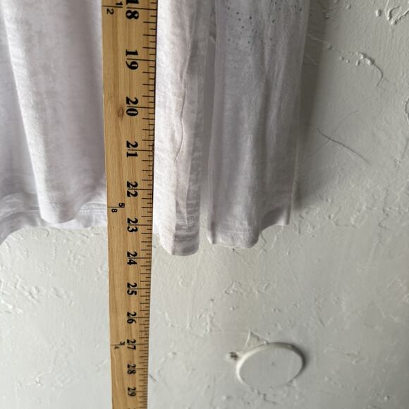 Cruel Shirt Western Large White Green‎ Long Sleeve V Neck Ombre Lightweight - Picture 5 of 7